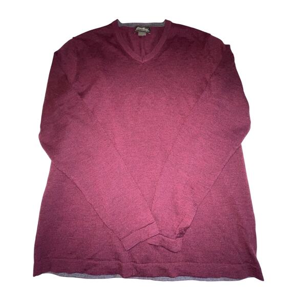 Eddie‎ Bauer 4-Ply Fine Italian Merino Wool Sweater - Size L - Picture 3 of 11